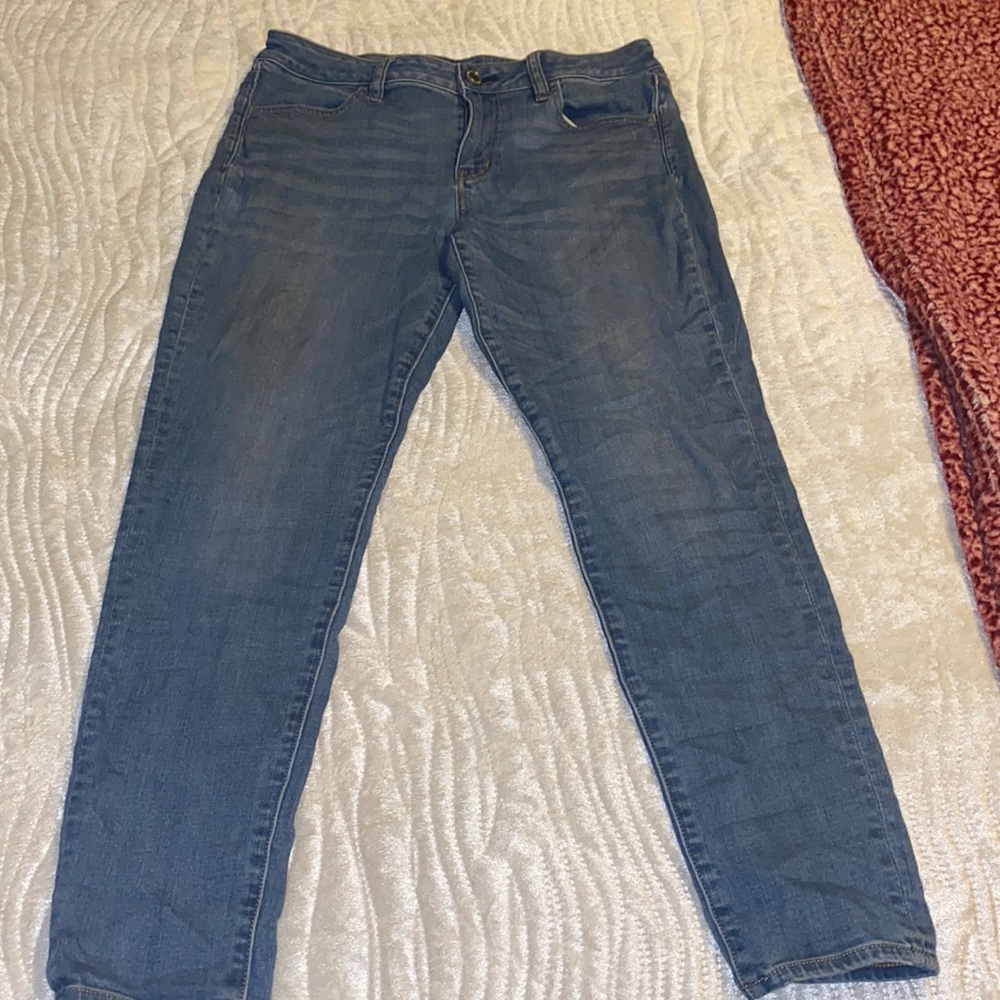 American Eagle Medium Wash Jeggings Size 12